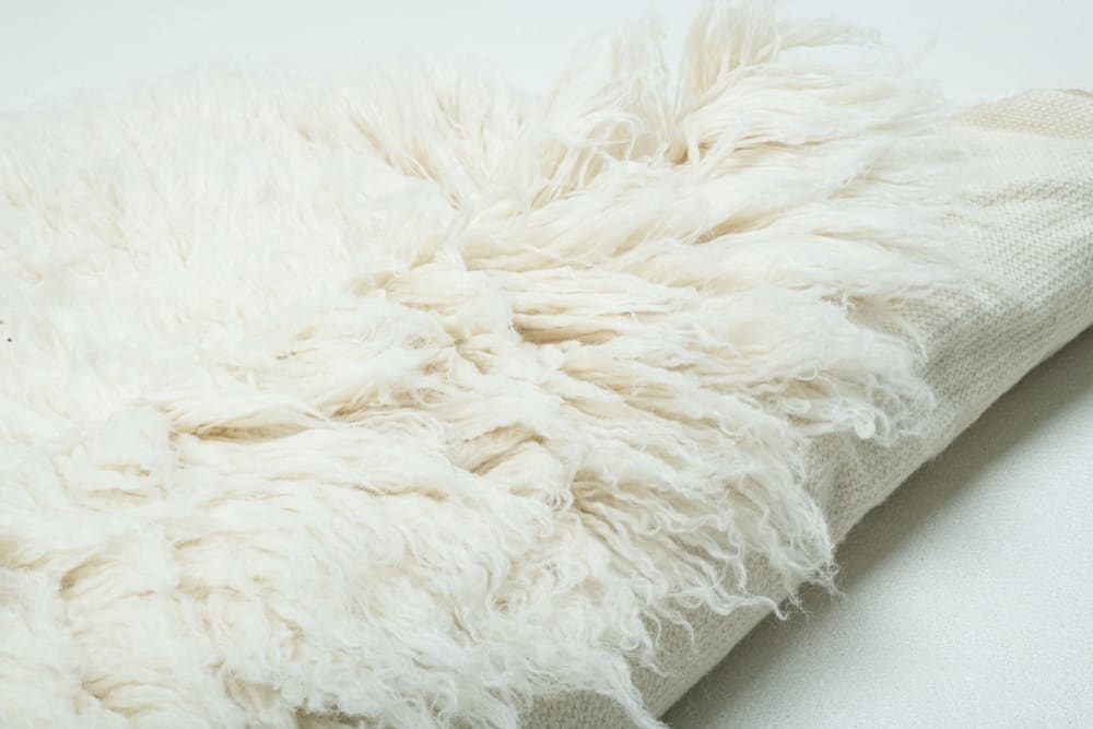 Flokati-Teppich aus Wolle natur D160 cm - Maisons Du Monde