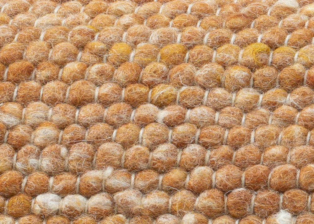 Tapis tissé main en laine vierge - terracotta 120x180 cm — vue 4