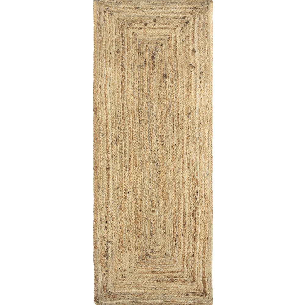 Tapis jute tressé naturel artisanal 80x250