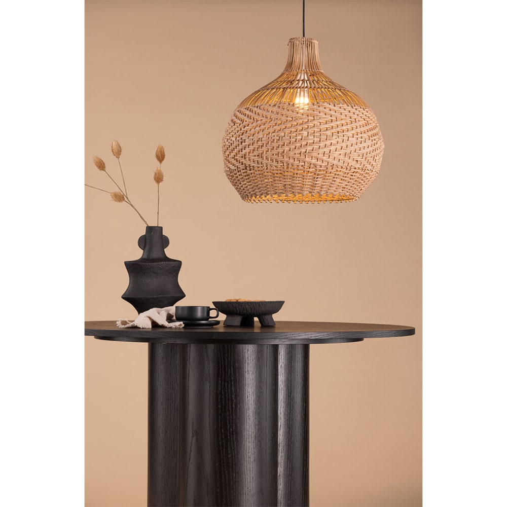 Suspension couleur naturelle en rotin — vue 4