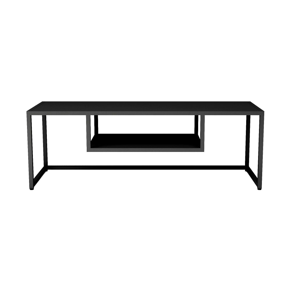 Meuble TV industriel intemporel noire 120 x 40 x 40 cm