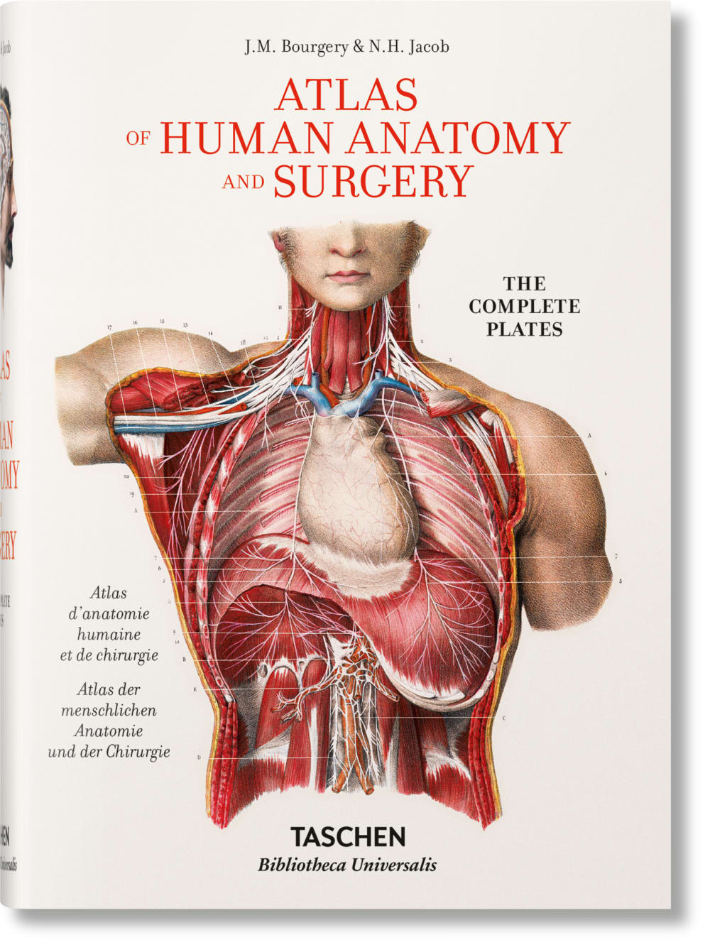 TASCHEN Bourgery. Atlas of Human Anatomy and Surgery (German, French, English) Mehrfarbig Papier
