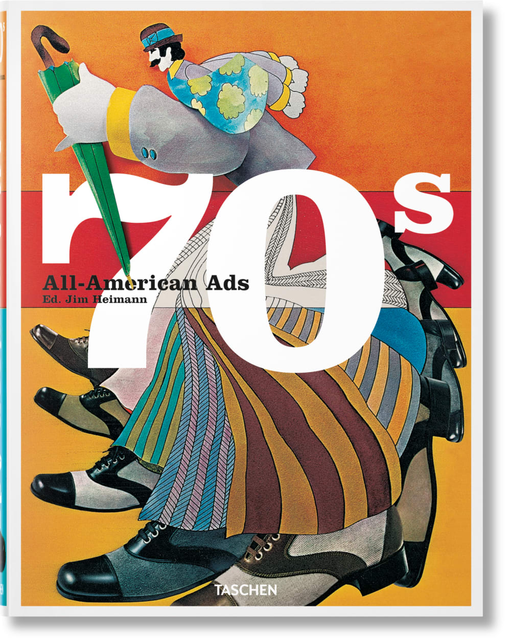TASCHEN All-American Ads of the 70s (Allemand, Français, Anglais) Multicolore Papier