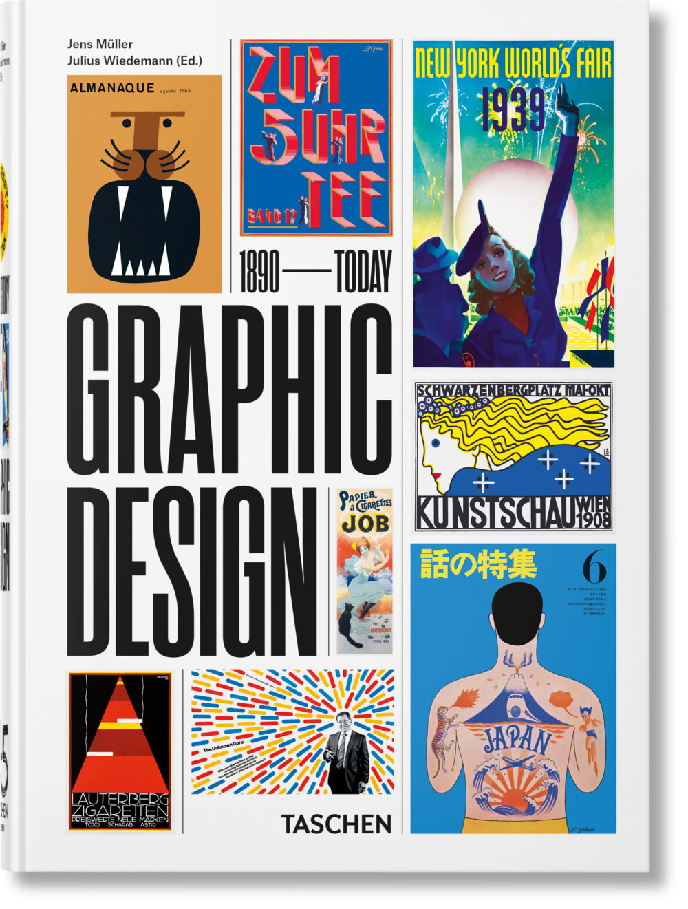 TASCHEN The History of Graphic Design (Allemand, Français, Anglais) Multicolore Papier