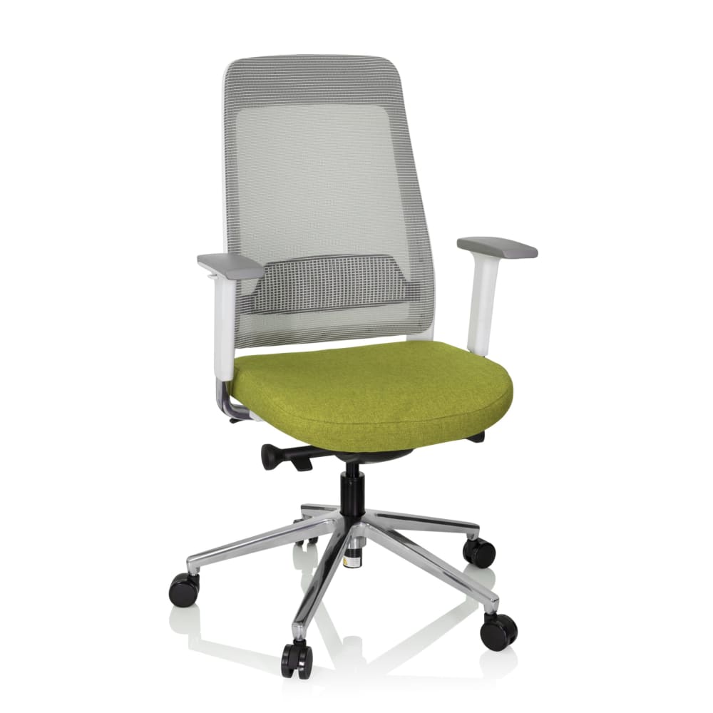 hjh OFFICE Profi Bürostuhl aus Stoff / Netzstoff, Grün/Grau Grün Junge