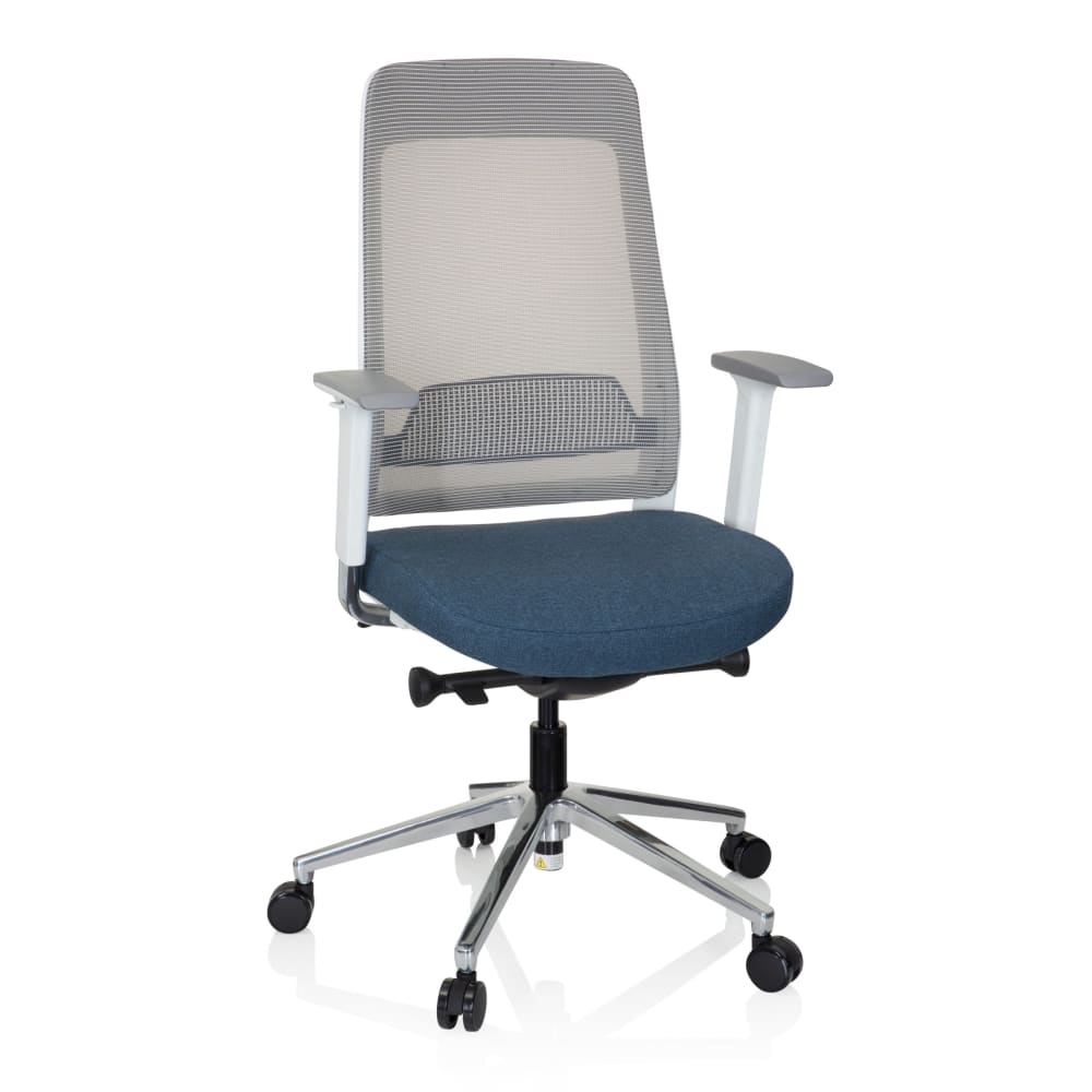 hjh OFFICE Profi Bürostuhl aus Stoff / Netzstoff, Blau/Grau Blau Junge