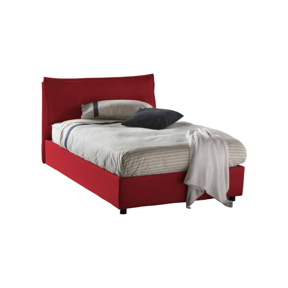 lit demi-carré en tissu - rouge