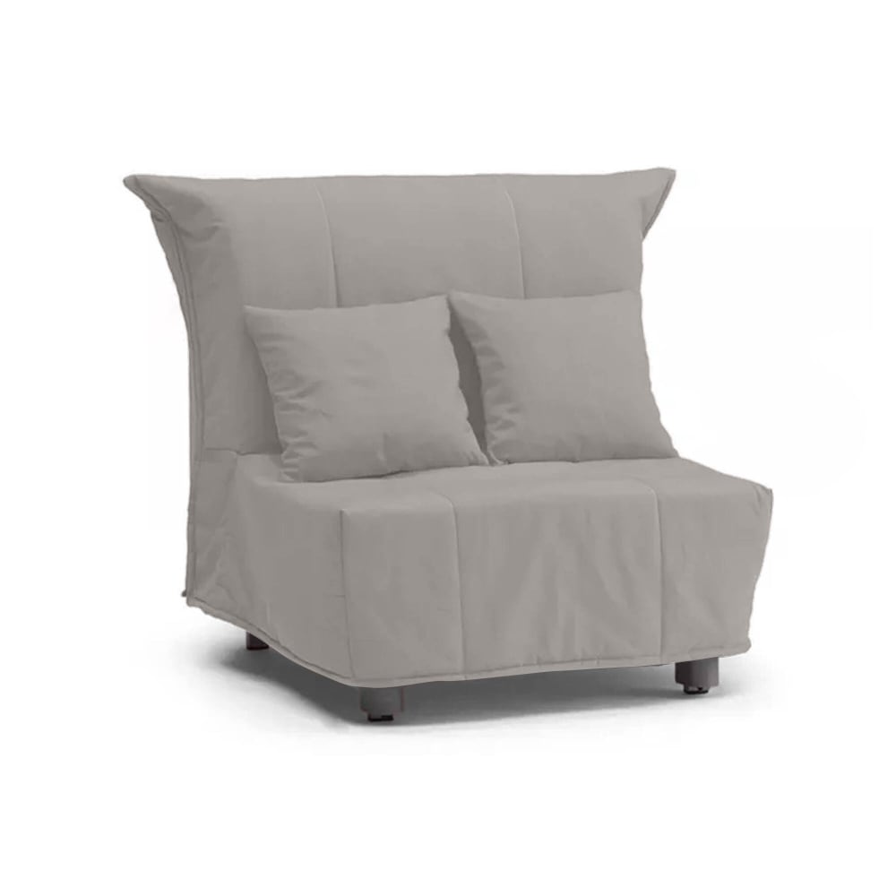 fauteuil en tissu gris