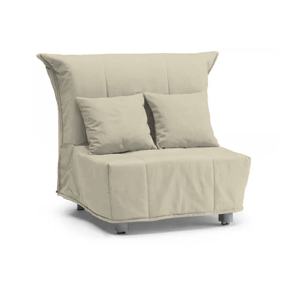 fauteuil en tissu beige