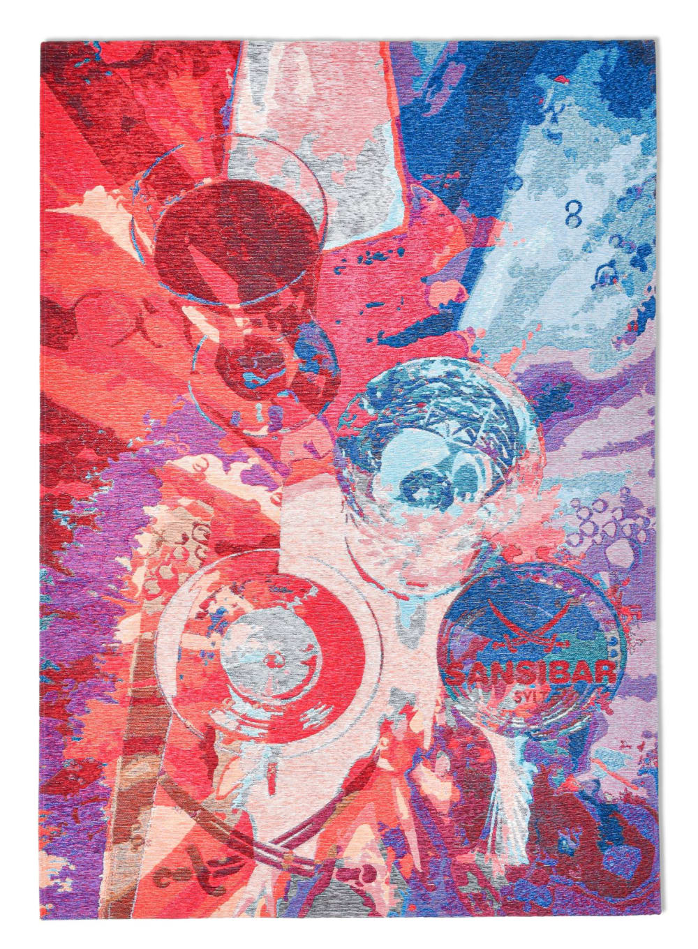 THEKO Teppich aus Polyester und Baumwolle gewebt bunt 160x230 cm Mehrfarbig Pes - Polyester
