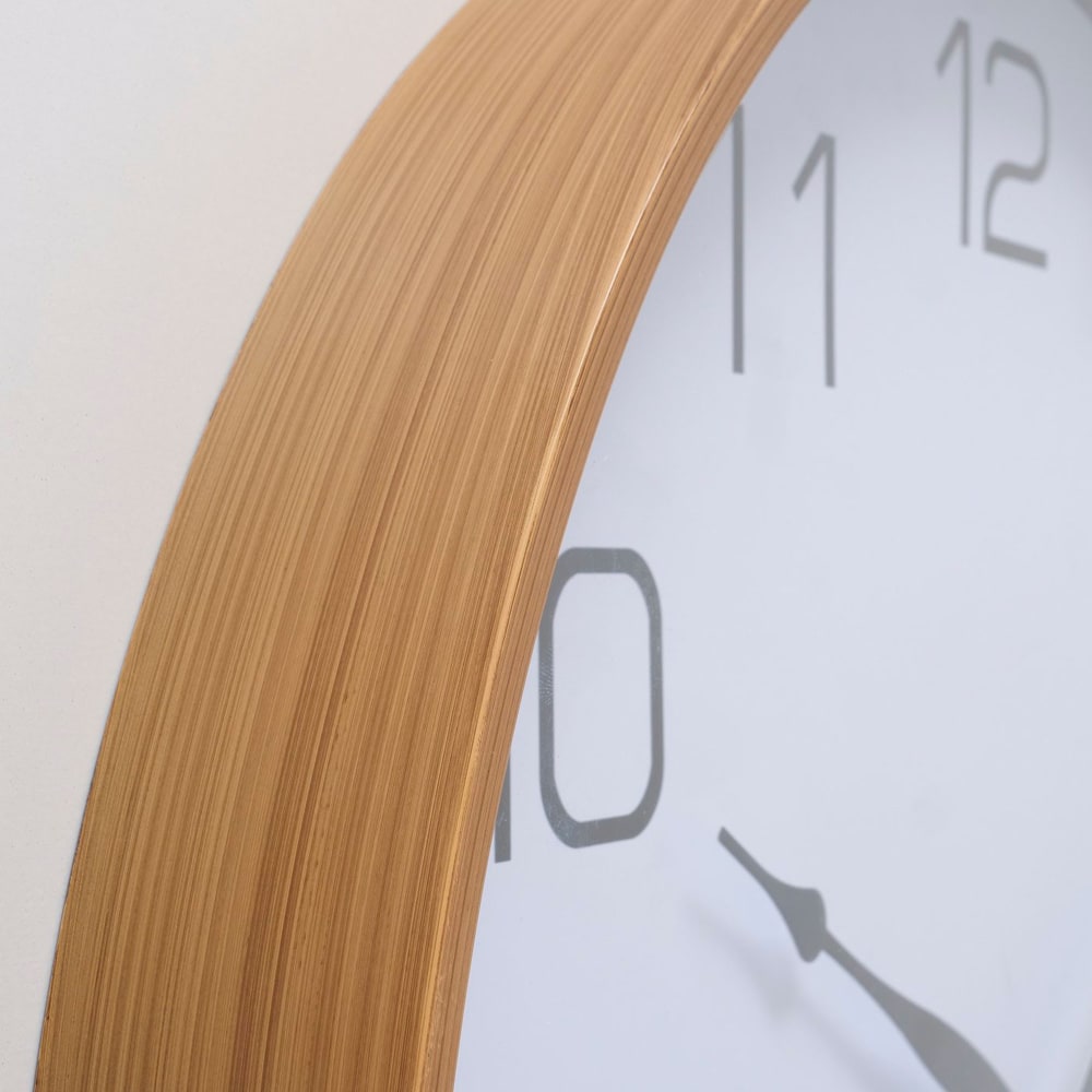 Horloge murale couleur bois 50x50x6cm - Maisons du Monde