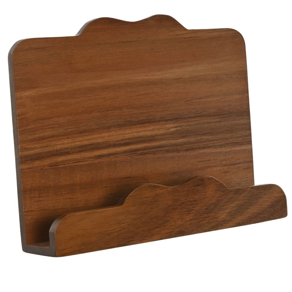 Wadiga Lutrin de cuisine en bois d'acacia 25x19x5cm Marron