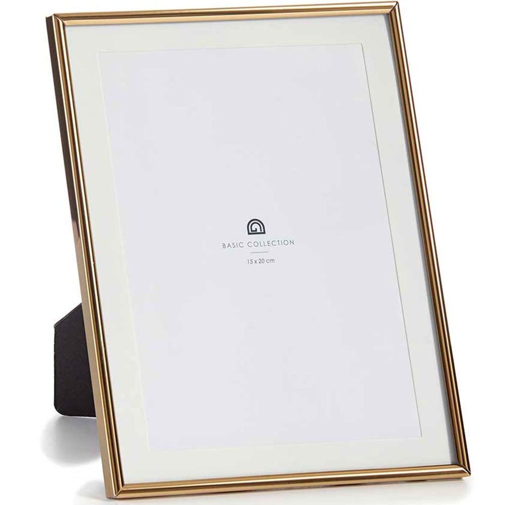 Cadre photo à poser en métal doré 15x20cm
