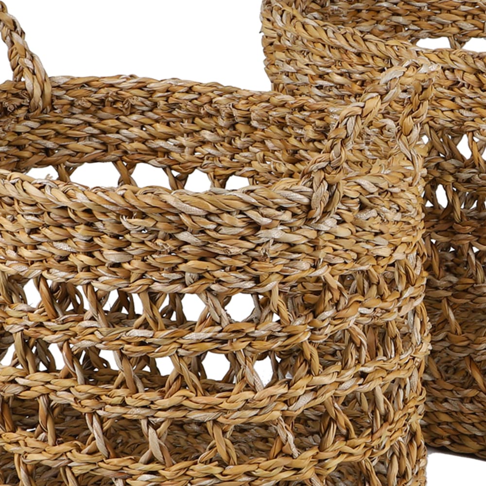 Set de 3 paniers tressés en jacinthe d'eau - Maisons du Monde