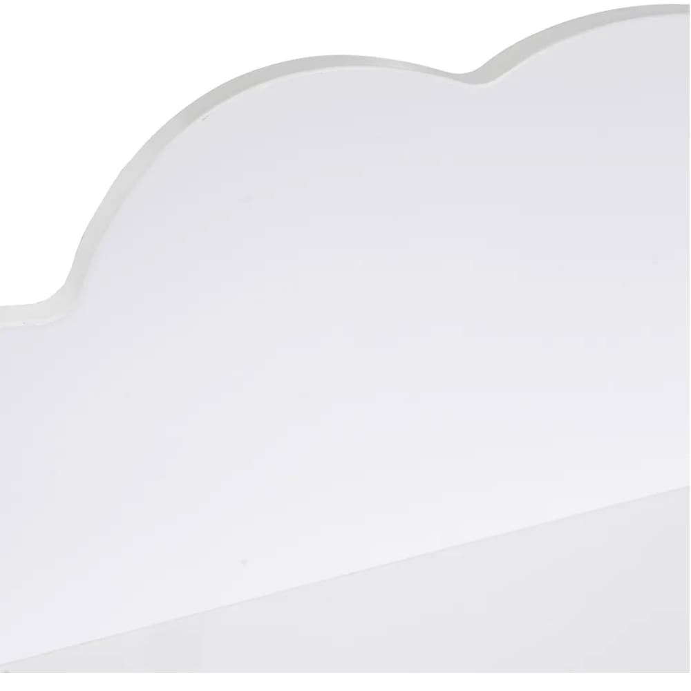 Portemanteau mural enfant blanc nuage 48x12x22cm (Wadiga) - Image 1