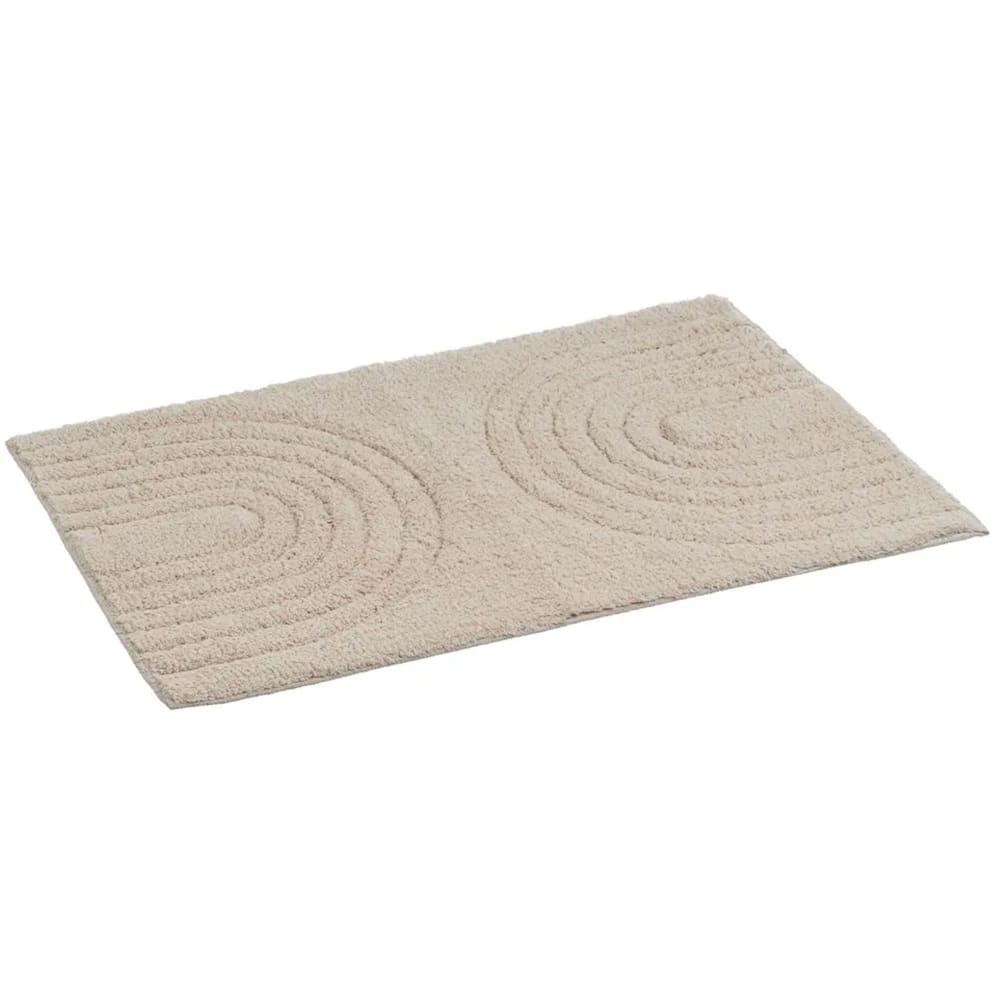 Tapis de bain 100% coton beige 70x45cm