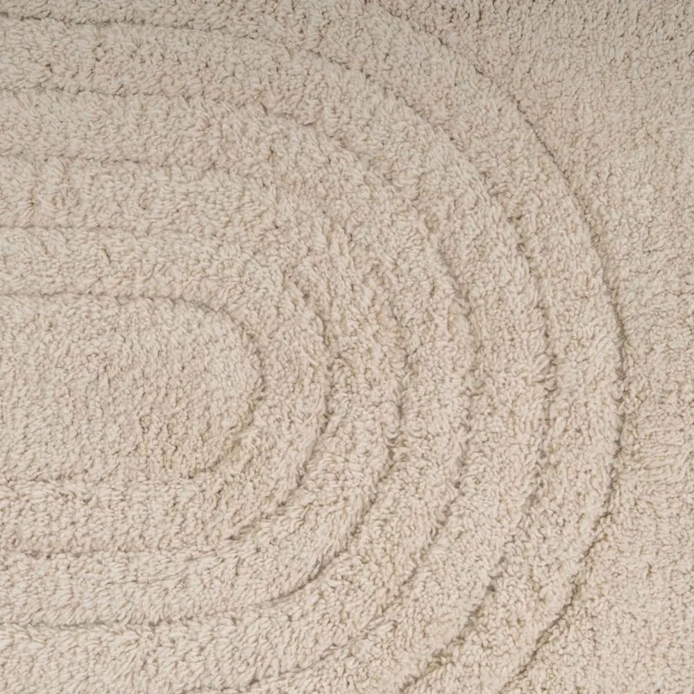 Tapis de bain 100% coton beige 70x45cm - Maisons du Monde