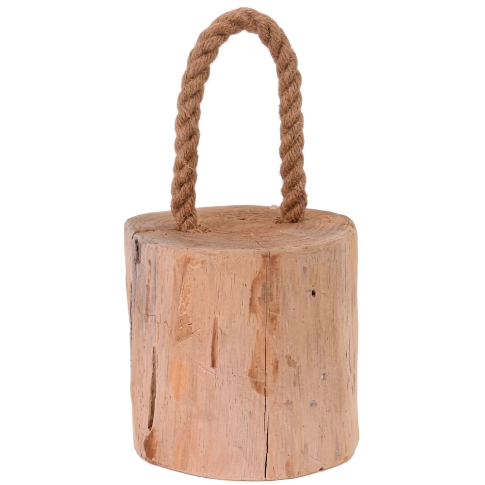 Cale-porte teck et corde 14x14x14cm Cale-porte teck et corde 14x14x14cm