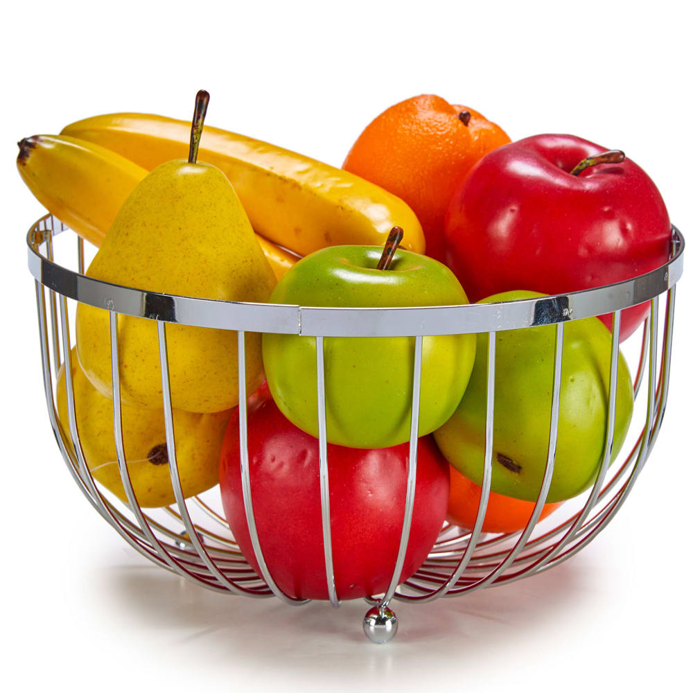 Corbeille à fruits en inox 25x25x14cm - Maisons du Monde
