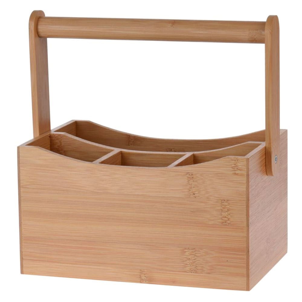 Range-couvert en bambou 4 compartiments 20x14x24cm Range-couvert en bambou 4 compartiments 20x14x24cm