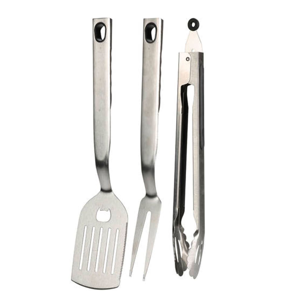 Set de 3 ustensiles pour barbecue inox