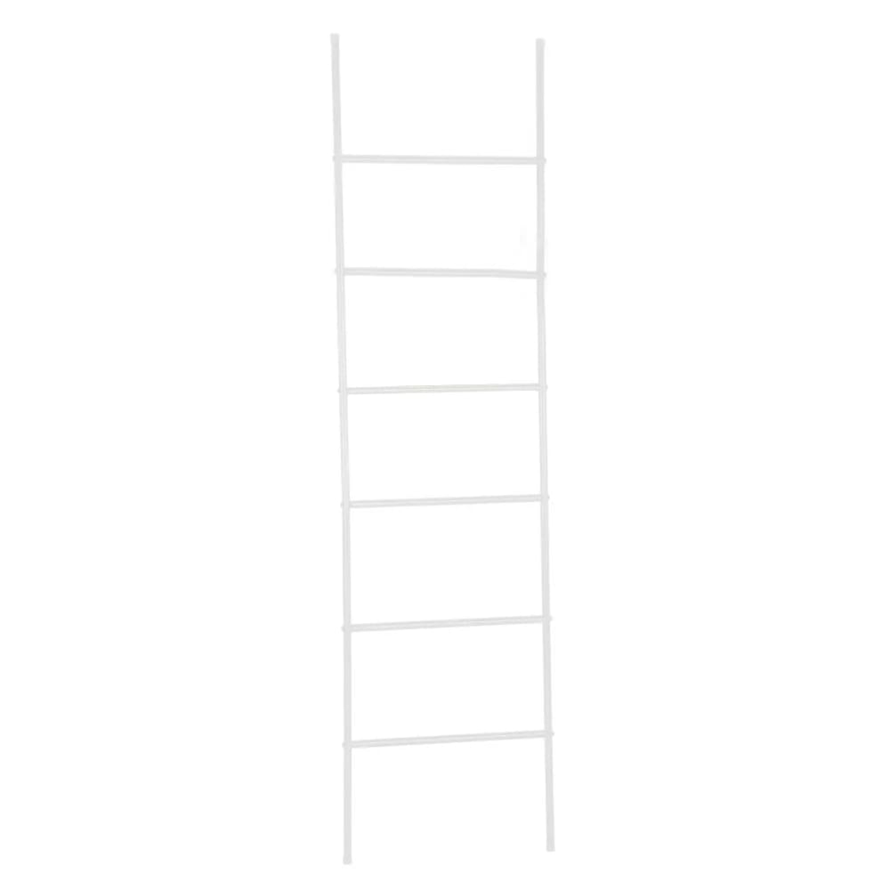 Wadiga Porte serviettes échelle en métal blanc 45x170cm