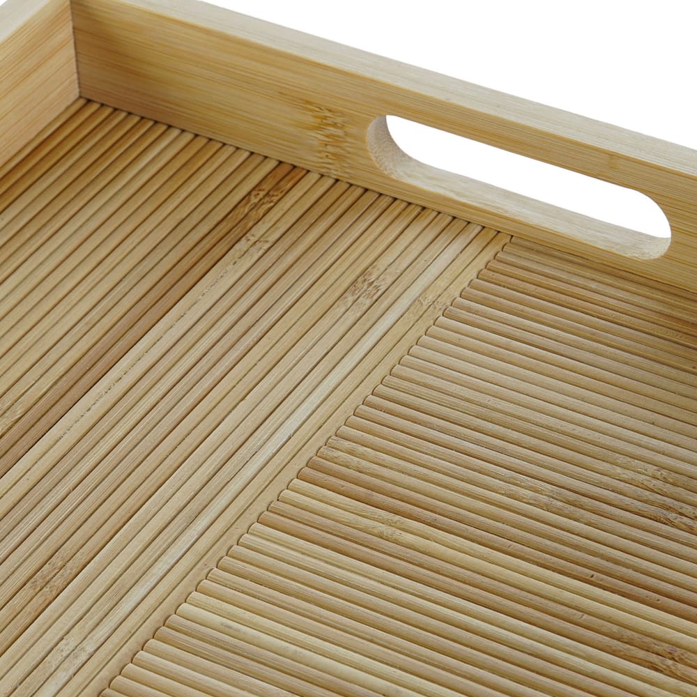 Plateau en bambou rectangulaire 43x27x4.5cm - Maisons du Monde