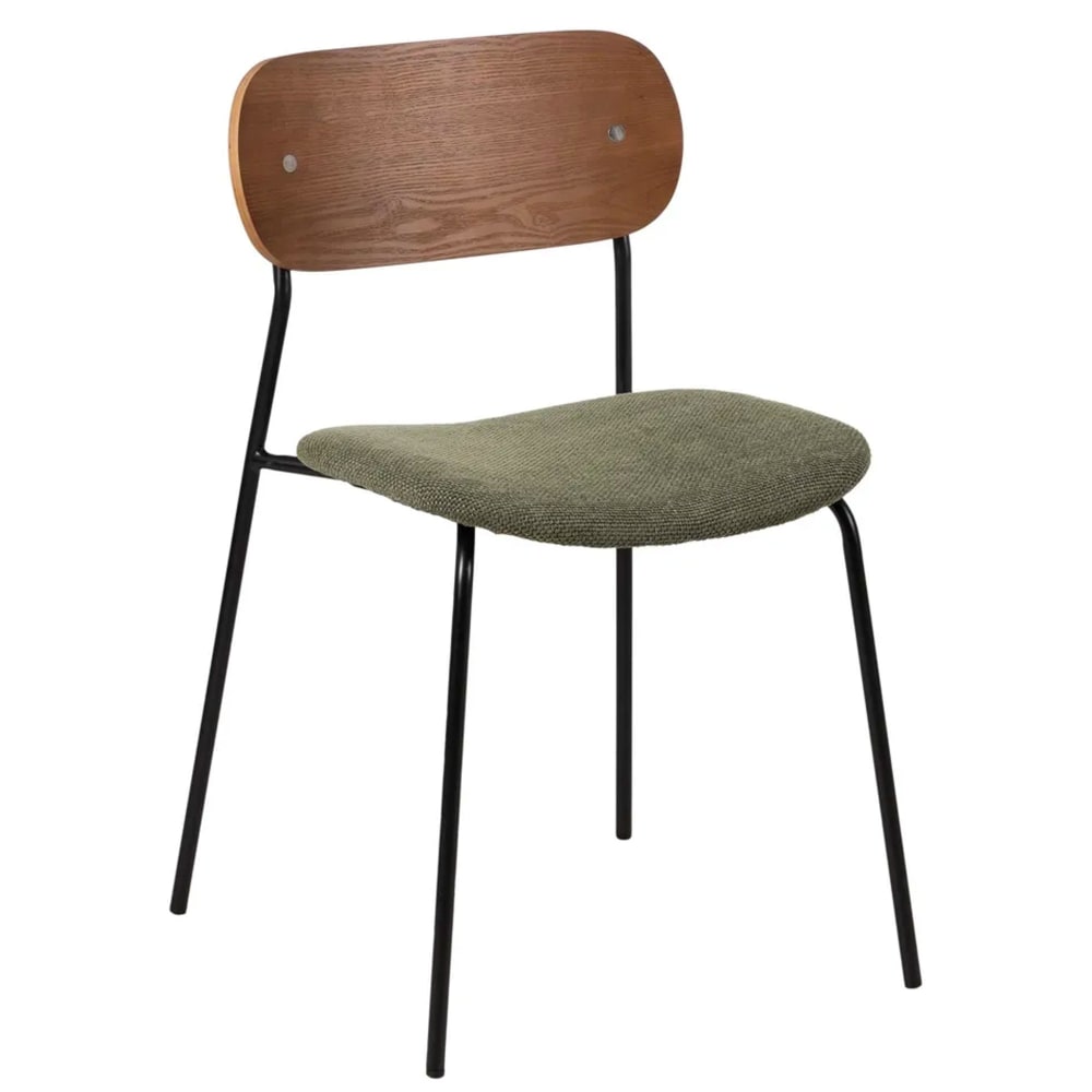 chaise en métal, bois