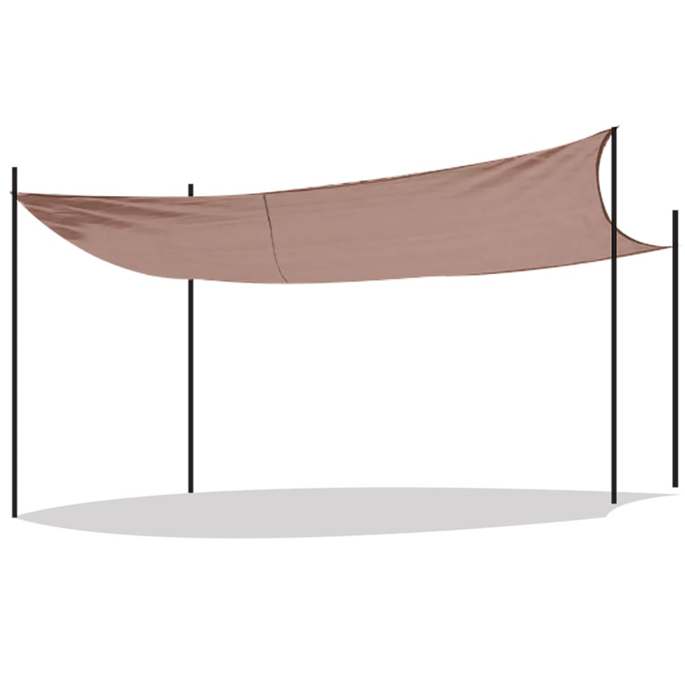 Toile ombrage rectangulaire taupe déperlante 300x400cm - Maisons du Monde