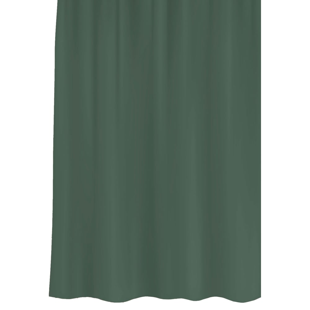 Rideau de douche plastique vert avec 12 anneaux 180x200cm