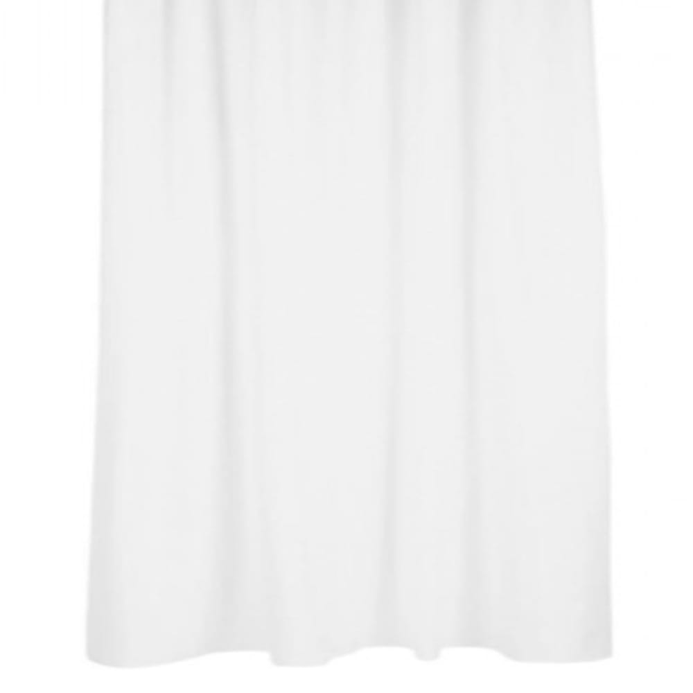 Rideau de douche plastique blanc avec 12 anneaux 180x200cm