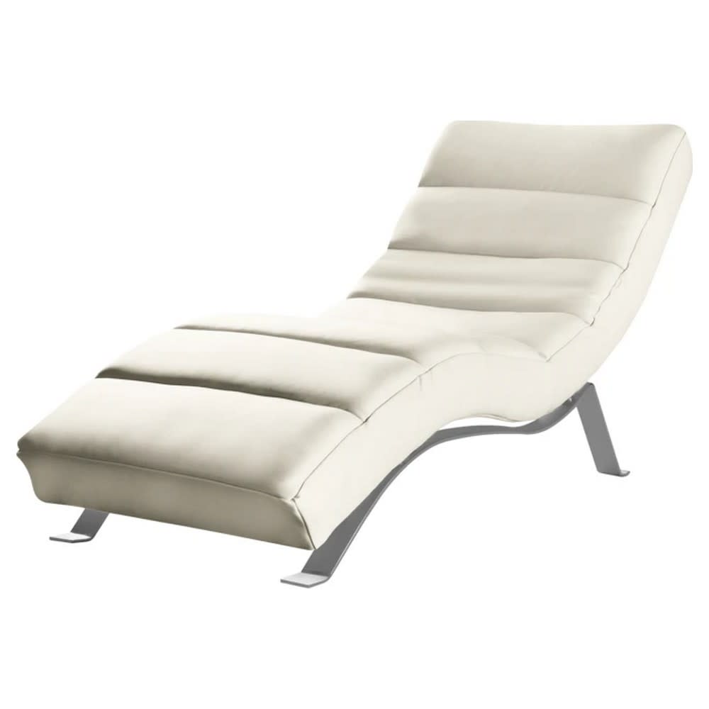 Chaise longue multipositions - cuir