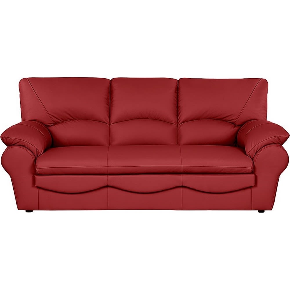 Canapé 3 places convertible - rouge
