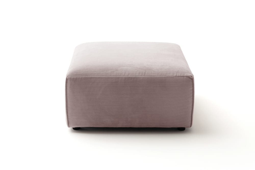 KAWOLA Polsterhocker aus Feincord, rosa style classic chic - Pes - Polyester