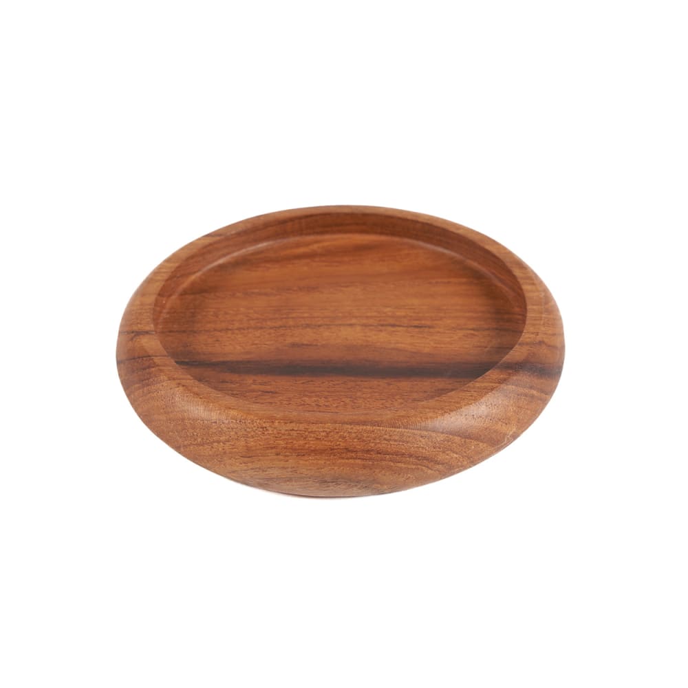 Dessous de verre bois de teck marron 11x11x2cm