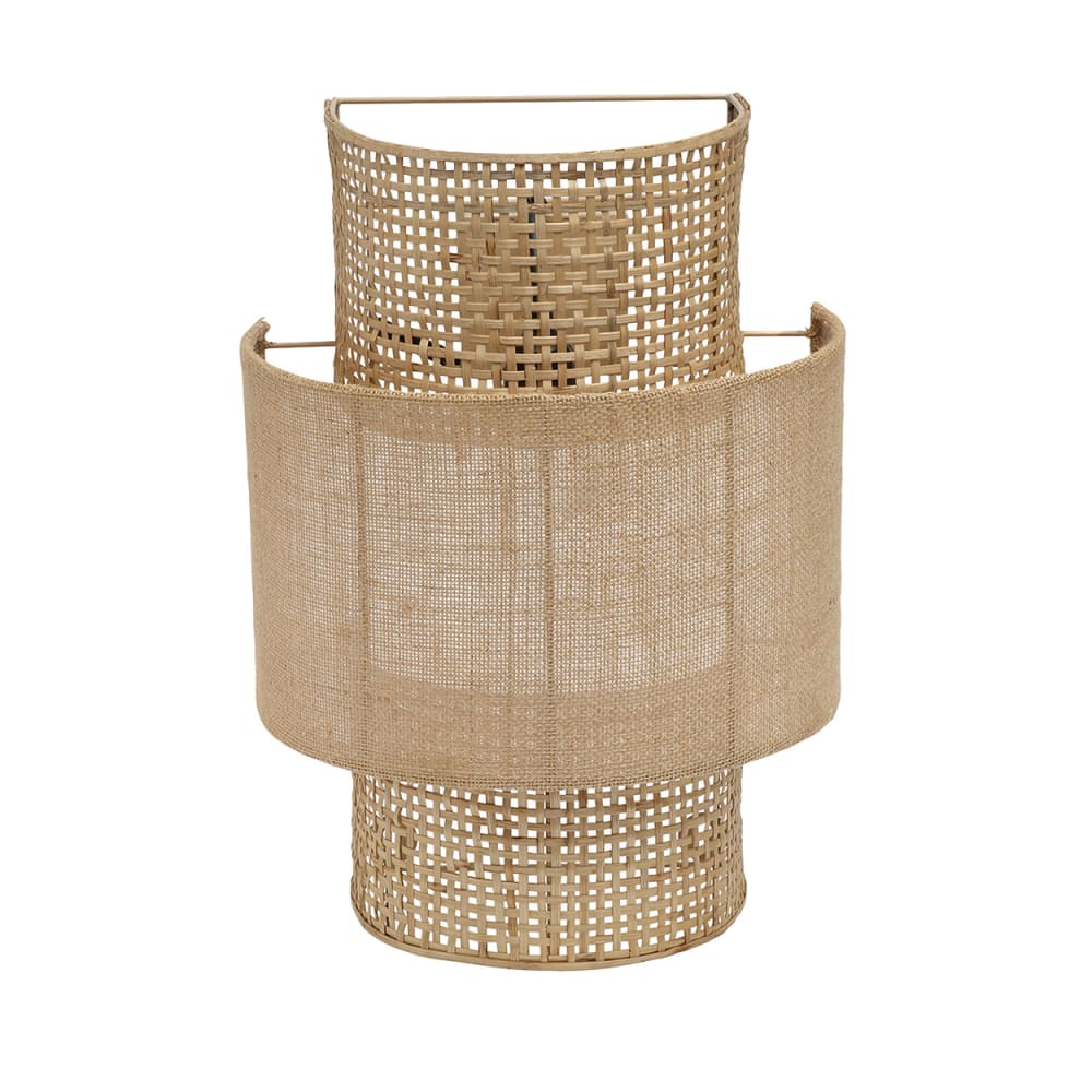 Applique rotin marron 30x20x41cm - Maisons du Monde