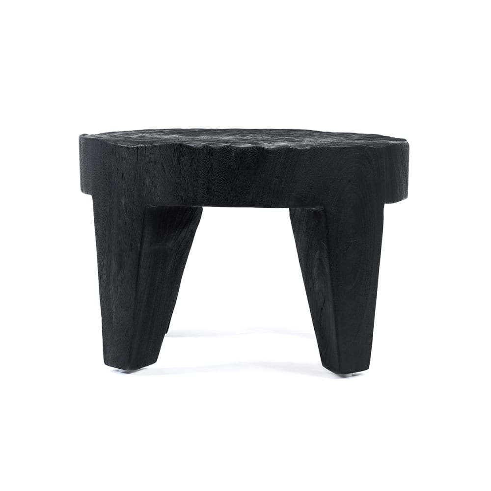 Table basse bois de suar noir 61x61x40cm