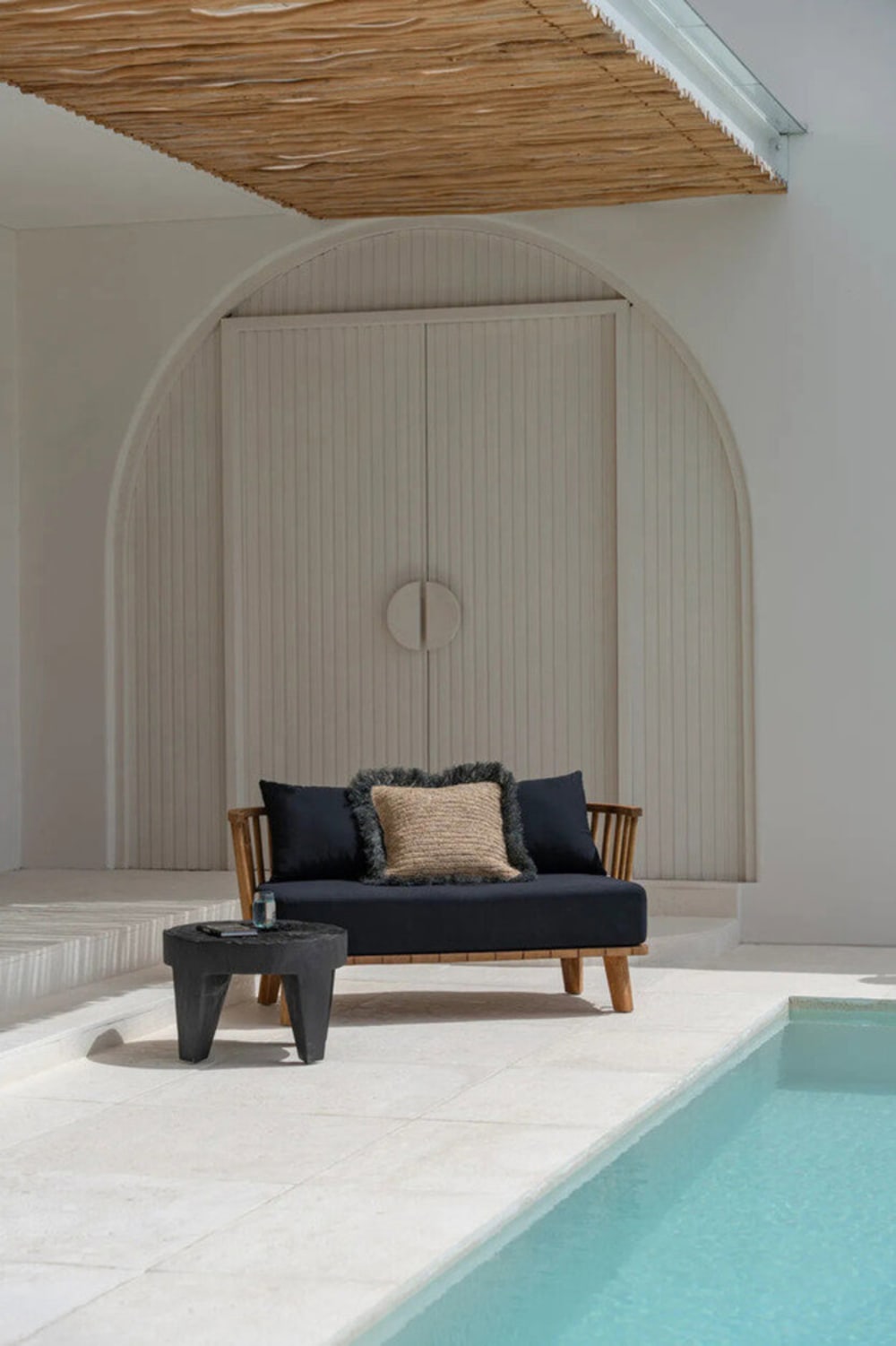 Couchtisch aus schwarzem suarholz, 61x61x40cm - Maisons Du Monde