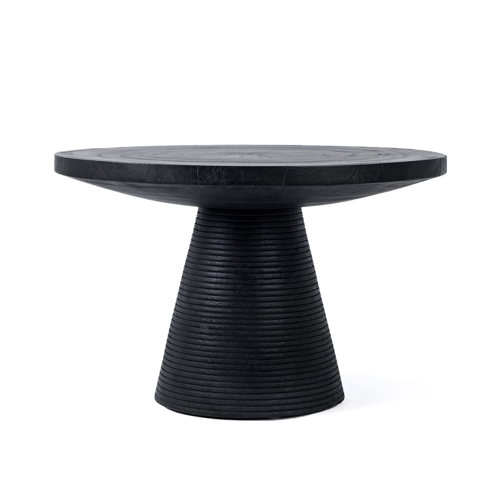 Table basse bois de suar noir 70x70x45cm