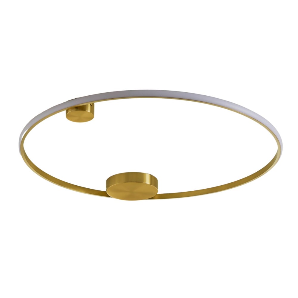 Kosilum Deckenleuchte aus Aluminium und Silikon 3,5 cm, Messing Gold Metall