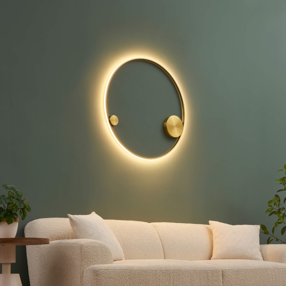 Plafonnier en aluminium et silicone laiton 80 cm — vue 4