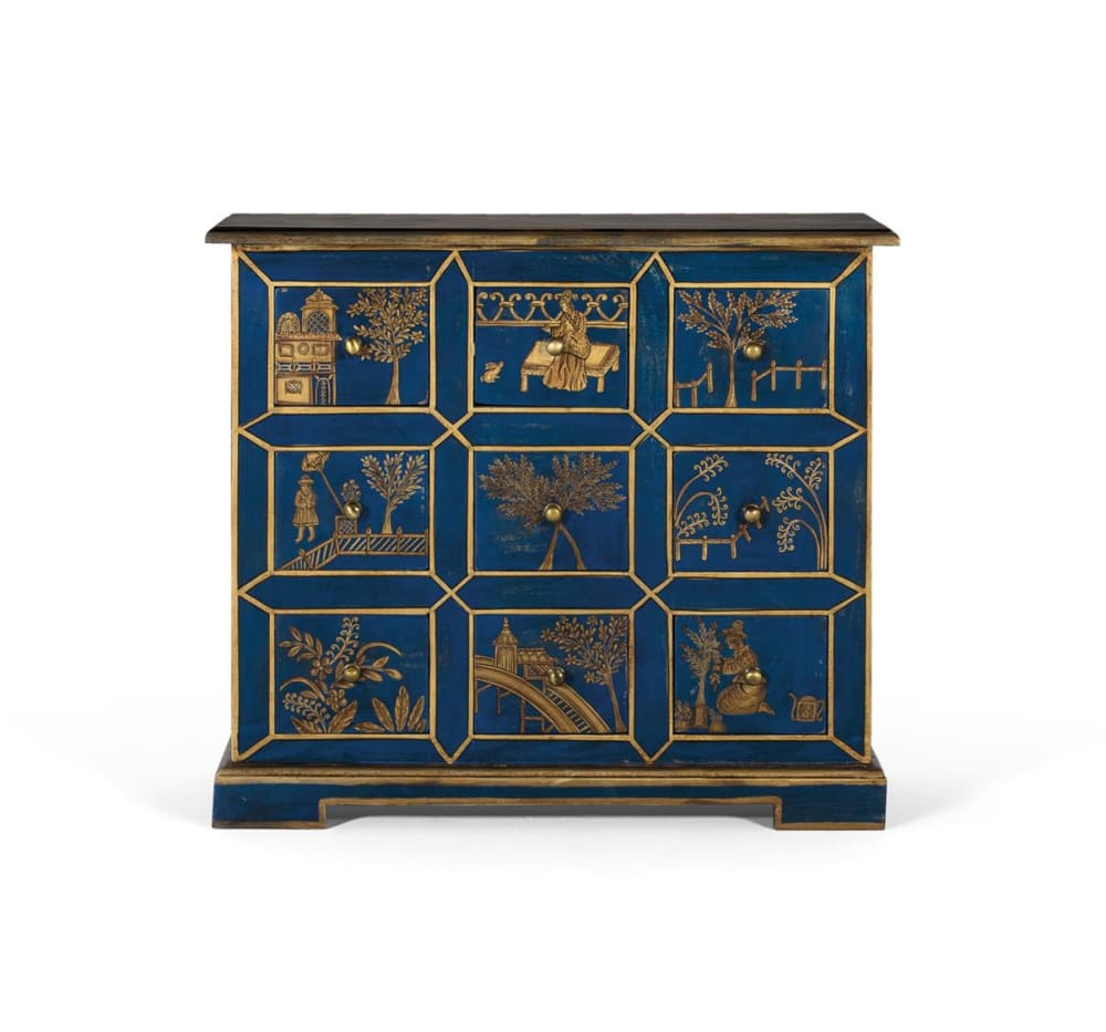 Commode 9 tiroirs fabriquée à la main en bois de manguier et MDF — Beyit