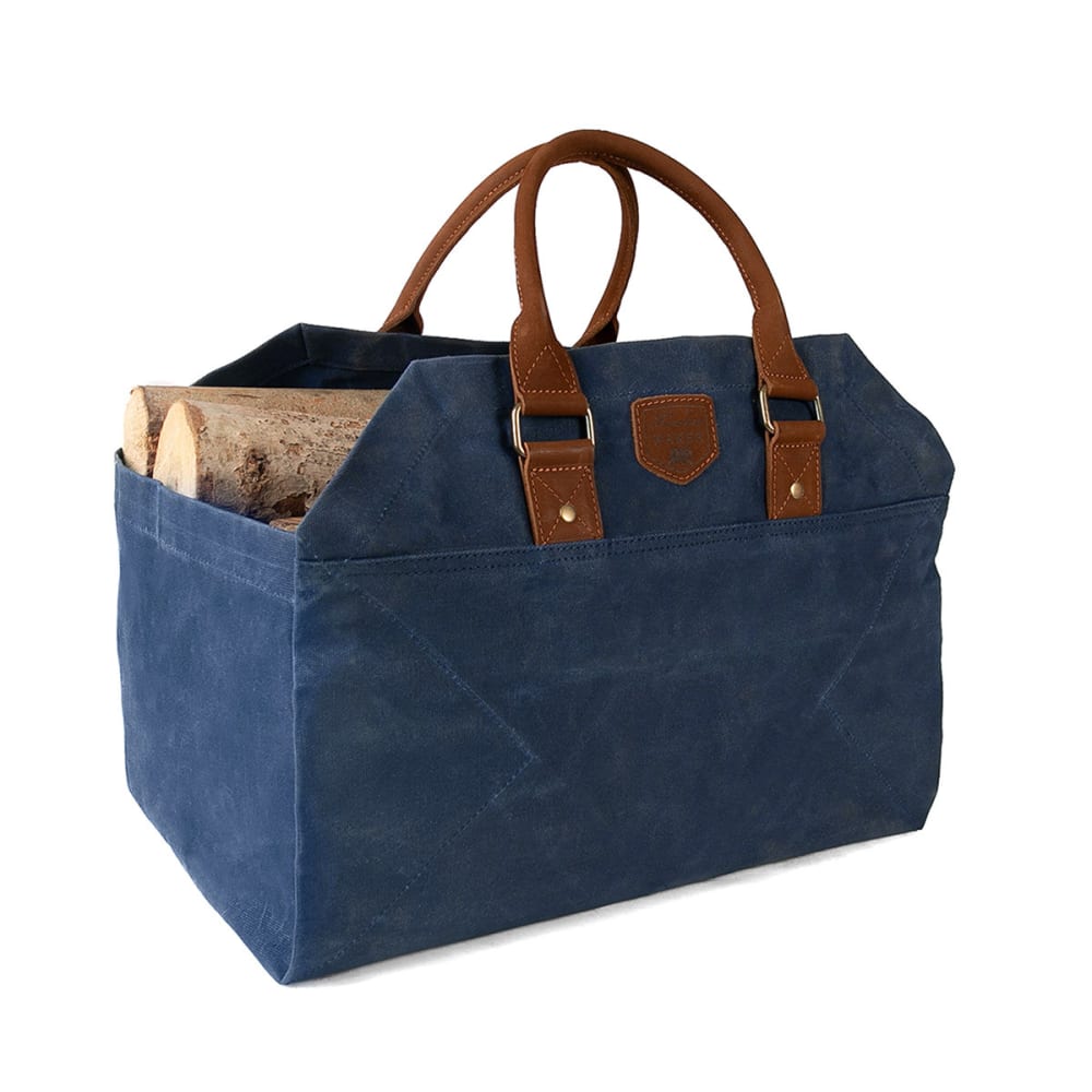 Sac à bûches 2 en 1 bleu marine - Maisons du Monde