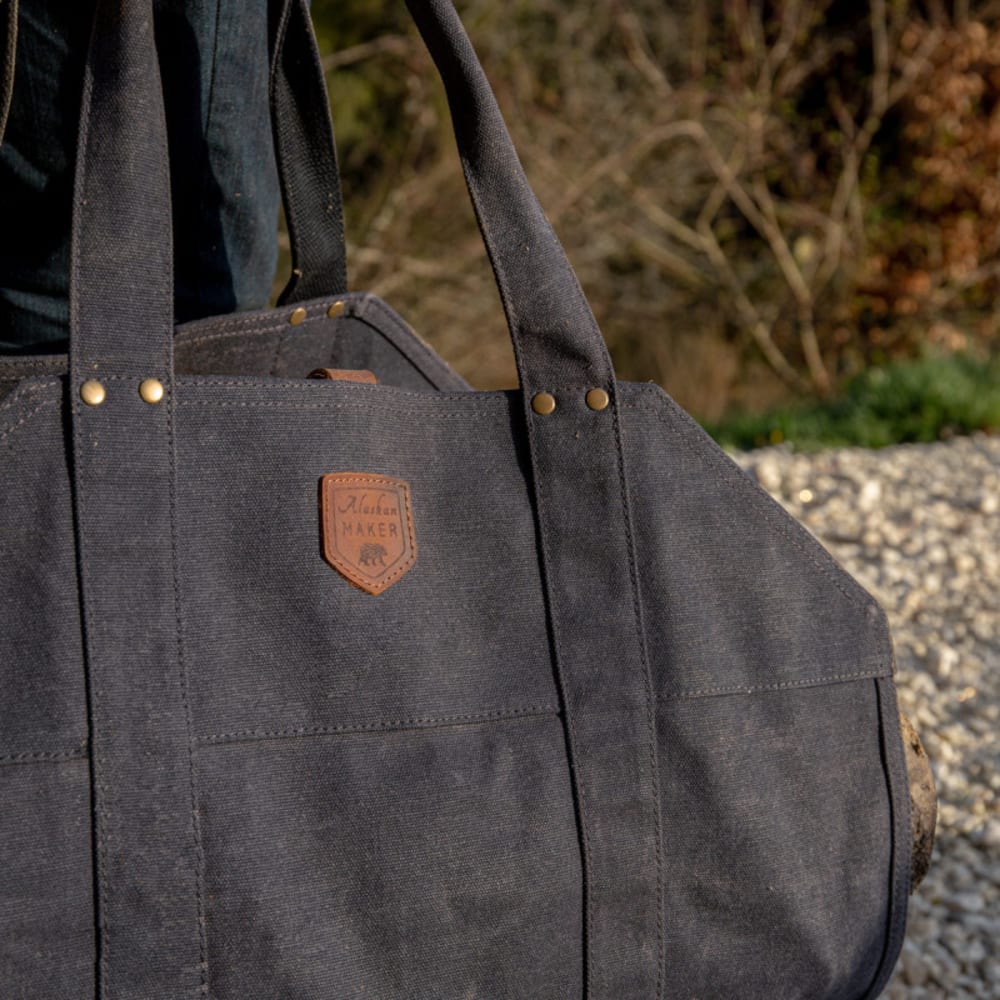 Sac à bûches anthracite - Maisons du Monde