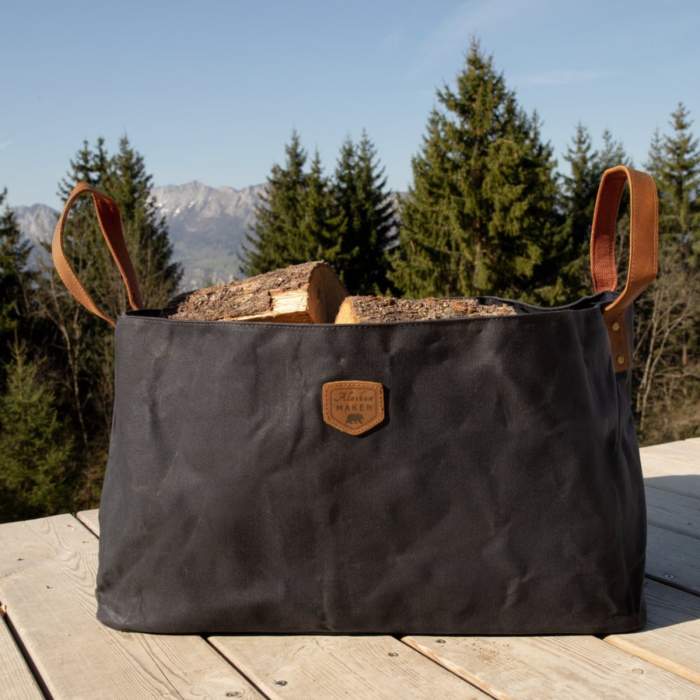 Sac à bûches charbon - Maisons du Monde