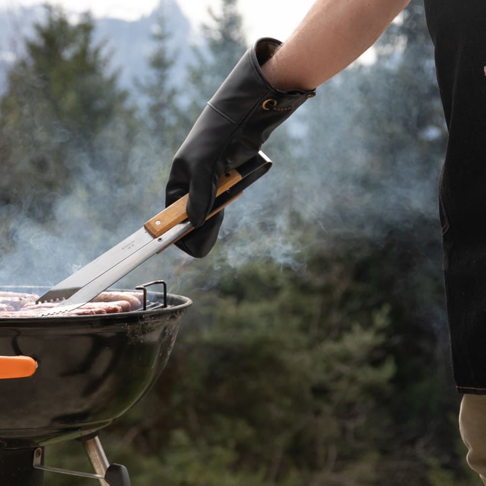 Gant de barbecue en cuir noir - Maisons du Monde