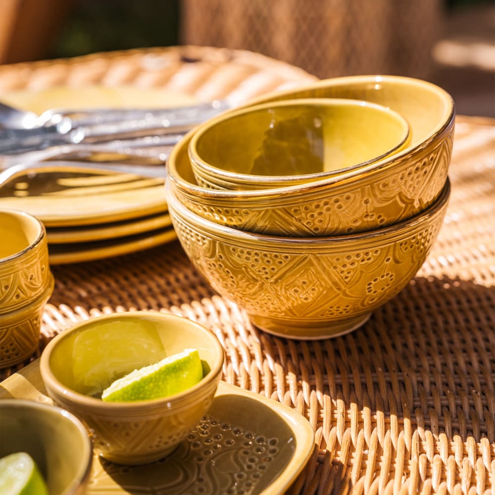 Bol rond en céramique vert D20CM - Maisons du Monde