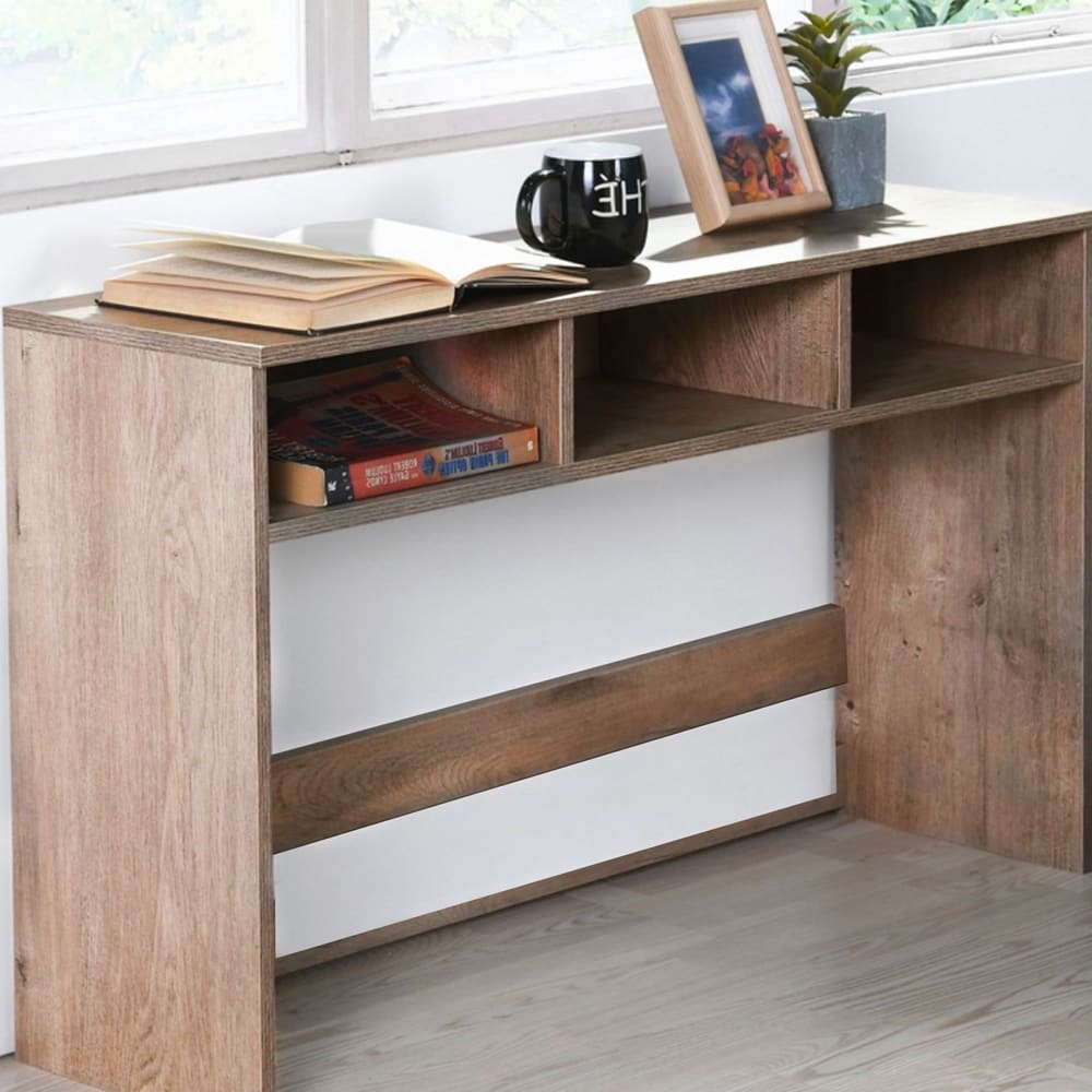 Console d'entrée en bois à 3 casiers 102x33x75cm - Maisons du Monde