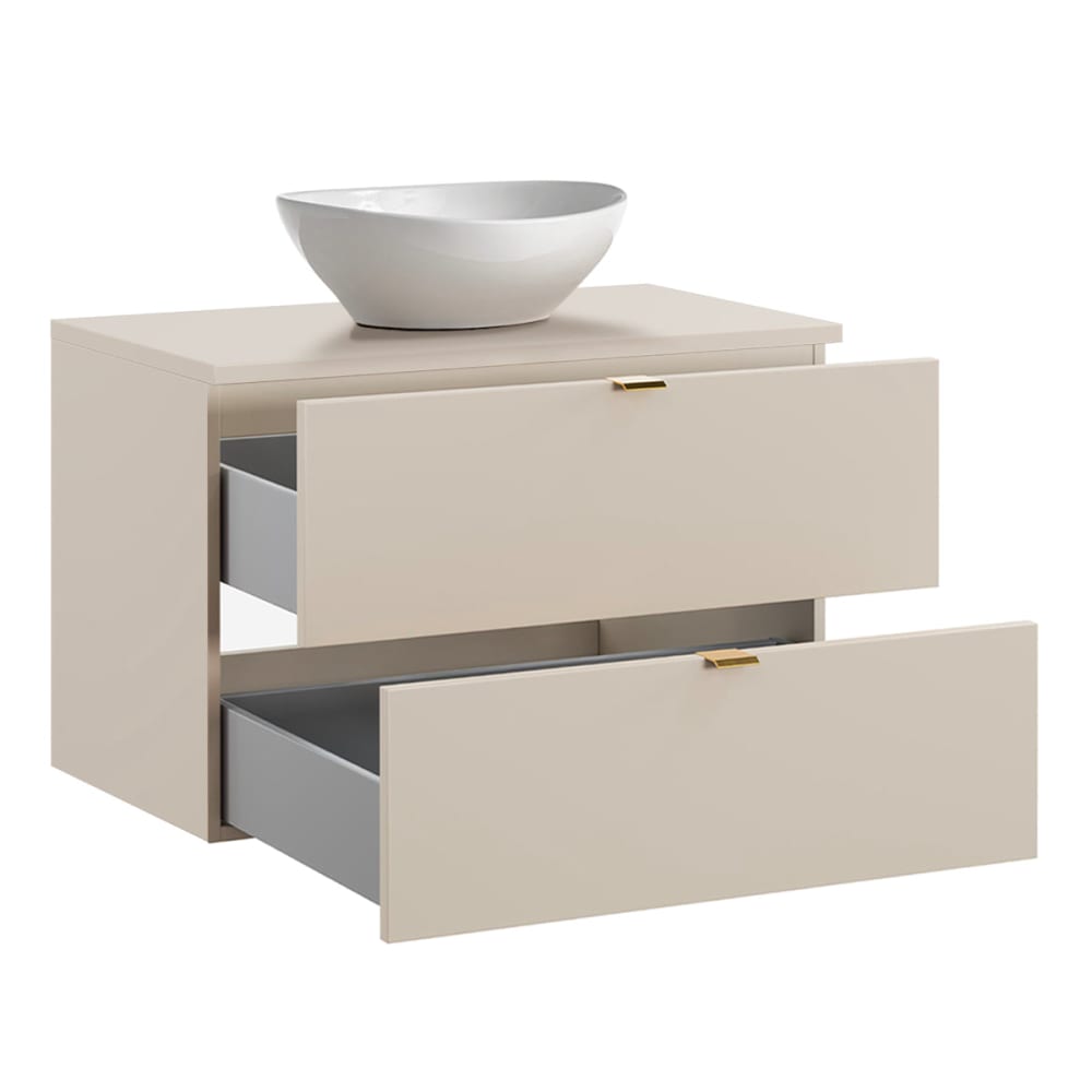 Einzelwaschtisch 80cm Melamin Kaschmir - Maisons Du Monde