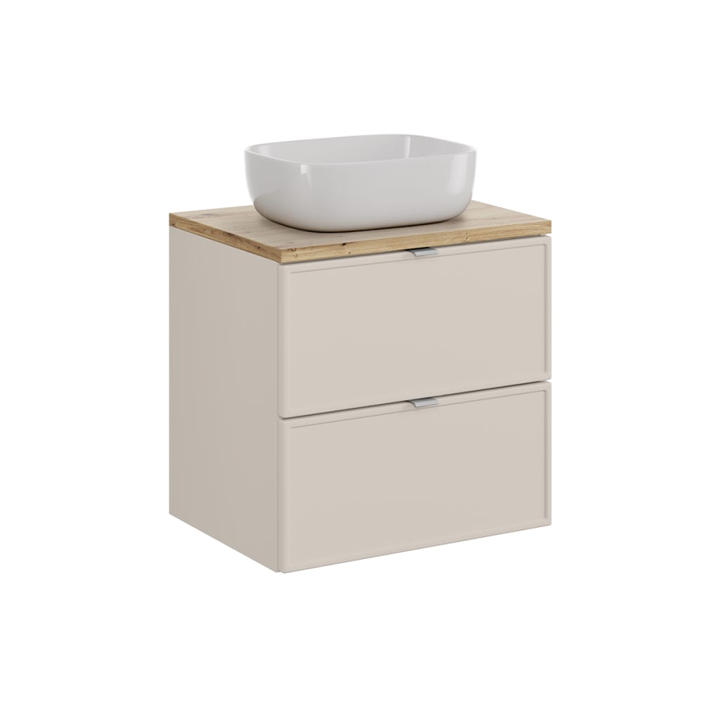 Meuble vasque stratifiés beige